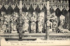 CPA Chartres La Cathedrale Pourtour du Choeur 