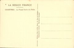 CPA Chartres Le Portail Nord et la Fleche 