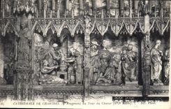 CPA Cathedrale de Chartres Fragment du Tour du Choeur 