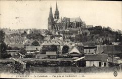 CPA Chartres La Cathedrale Vue prise du Cachemback 