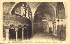 CPA Cathedrale de Chartres Notre Dame sous Terre Galerie 