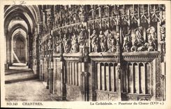 CPA Chartres La Cathedrale Pourtour du Choeur 