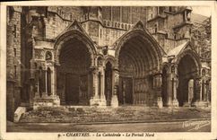 CPA Chartres La Cathedrale Le Portail Nord 
