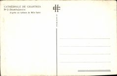 CPA Cathedrale de Chartres Deambulatoire d'apres un tableau de Mile Saint 