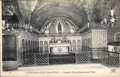CPA Cathedrale de ChartresChapelle Notre Dame sous Terre 