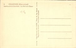 CPA Chartres Eure et Loir Interieur de la Cathedrale La Nef et le Choeur 