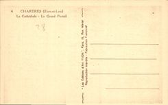CPA Chartres Eure et Loir La Cathedrale Le Grand Portail 