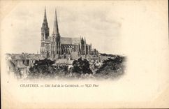 CPA Chartres Cote Sud de la Cathedrale 