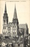 CPA Chartres a vol d'oiseau La Catherale 