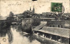 CPA Chartres Vue prise du Pont Neuf Lavoir
