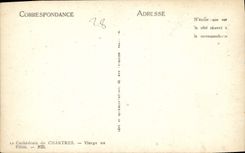 CPA Cathedrale de Chartres Vierge au Pilier 