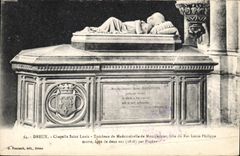 CPA Dreux Chapelle Saint Louis Tombeau de Mademoiselle de Montpensier 