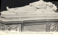 CPA Dreux Chapelle Saint Louis Tombeau de la Duchesse d'Alencon 