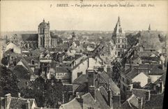 CPA Dreux Vue generale prise de la Chapelle Saint Louis 