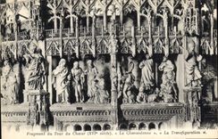 CPA Fragment du Tour du Choeur La Chanoneenne 