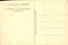 CPA Chartres Interieur de la Cathedrale Le Deambulatoire 