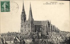 CPA Chartres La Cathedrale cote sud 