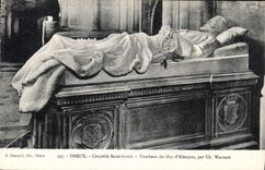 CPA Dreux Chapelle Saint Louis Tombeau du Duc d'Alencon 