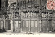 CPA Chartres La Cathedrale Pourtour du Choeur 