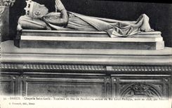 CPA Dreux Chapelle Saint Louis Tombeau du Duc de Penthievre 
