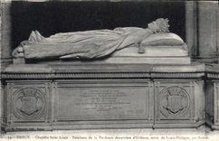 CPA Dreux Chapelle Saint Louis Tomneau de la Duchesse douairiere d'Orleans 