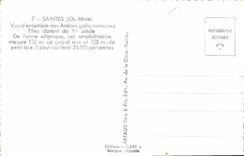 CPA Saintes Ch Mme Vue d'ensemble des Arenes gallo romaines 