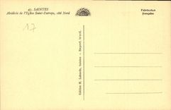 CPA Saintes Absidiole de l'Eglise Saint Eutrope Cote Nord