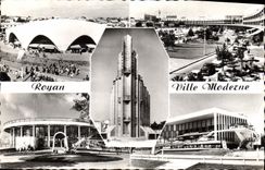 CPM Royan Ville Moderne Marche couvert Le front de mer Eglise Le casino Palais des Congres