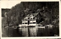 CPA Doubs Embarcadere de l'Hotel de France 