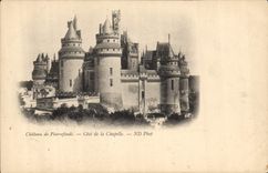 CPA Chateau de Pierrefonds Cote de la Chapelle 