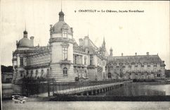 CPA Chantilly Le Chateau facade Nord Ouest 