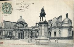 CPA Chateau de Chantilly Statue du Connetable Anne de Montmorency