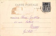 CPA Cathedrale de Senlise Portail Sud Carte 1899