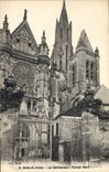 CPA Senlis Oise La Cathedrale Portail Nord 