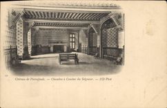 CPA Chateau de Pierrefonds Chambre a Coucher du Seigneur 