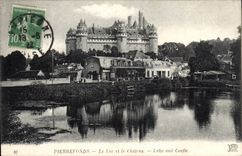 CPA Pierrefonds Le Lac et le Chateau 