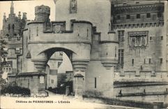 CPA Chateau de Pierrefonds L'Entree 