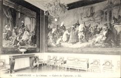 CPA Compiegne Le Chateau Galerie des Tapisseries 