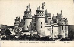 CPA Chateau de Pierrefonds Cote de la Chapelle 