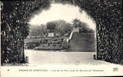 CPA Palais de Compiegne Vue sur le Parc prise du Berceau de l'Empereur 