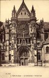 CPA Senlis Oise La Cathedrale Portail Sud 