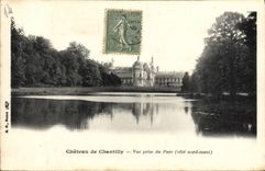 CPA Chateau de Chantilly Vue prise du Parc cote nord ouest 