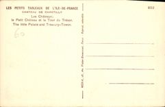 CPA Chateau de Chantilly Les Chateaux le Petit Chateau et la Tour de Tresor 