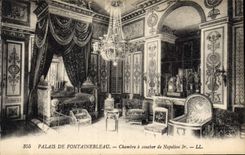 CPA Palais de Fontainebleau Chambre a coucher de Napoleon 