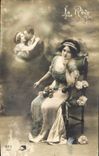 CPA Femme Le reve
