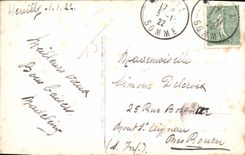 CPA Bonne Annee Femme