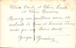 CPA Bonne Annee Fleurs