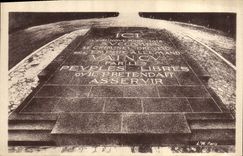 CPA Foret de Compiegne Glairiere de l'Armistice la Dalle centrale Mages architecte 