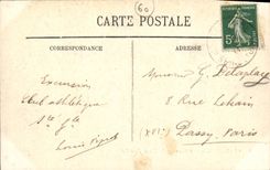 CPA Chantilly le Chateau la Facade Nord Est 