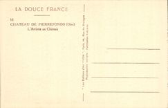 CPA Chateau de Pierrefonds Oise l'Arrivee au Chateau 